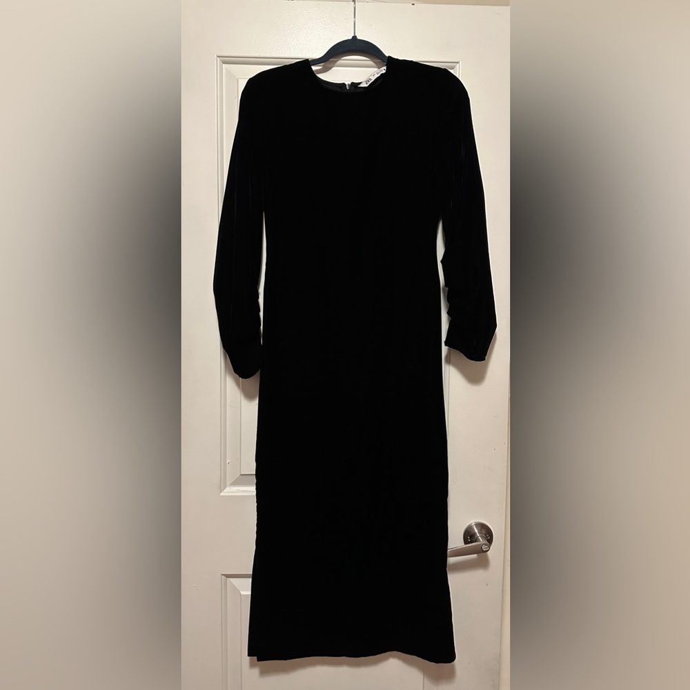 Zara velvet dress